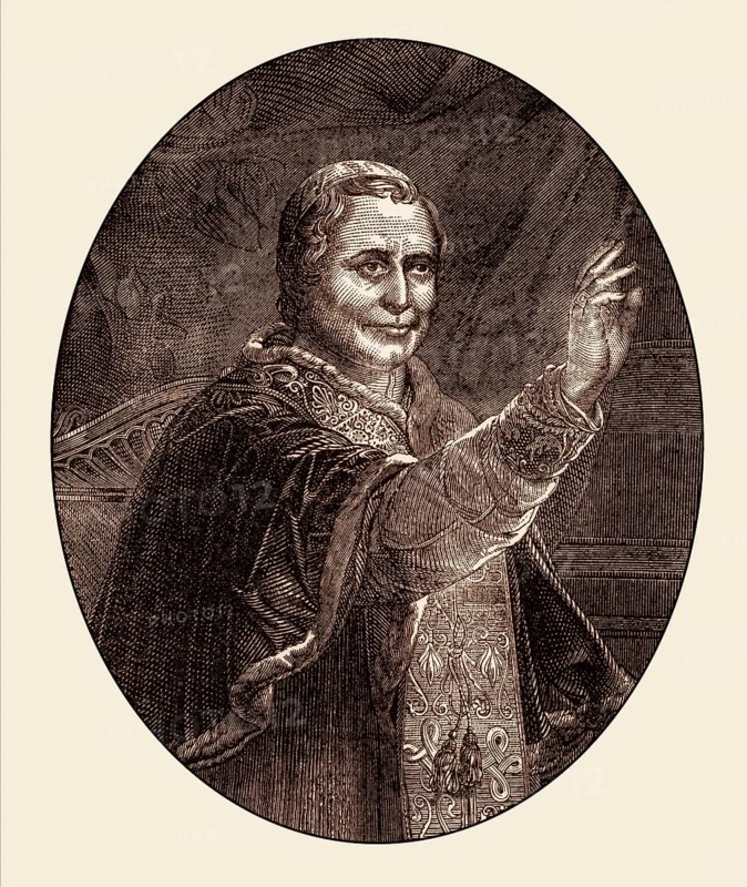 Pope Pius IX, 13 May 1792 – 7 February 1878, reigned as Pope from 16 June 1846 to his death