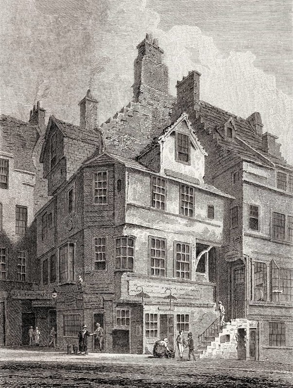 John Knox's House, High Street, Edinburgh, Scotland, 19th century, Views in Edinburgh by J. & H. S. Storer