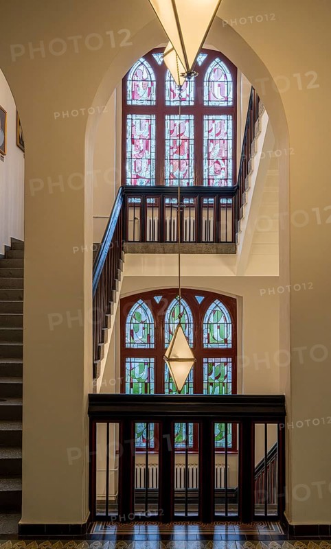 Detail photo, staircase in the Sankt Hedwig Clinic, Große Hamburger Straße, Berlin, Germany