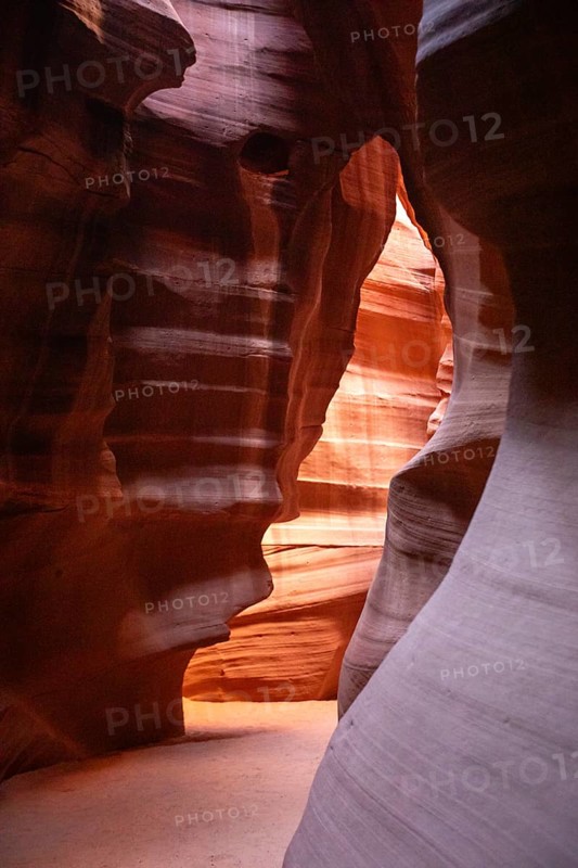 Page, Arizona - Upper Antelope Canyon, one of several scenic slot canyons on the Navajo Nation