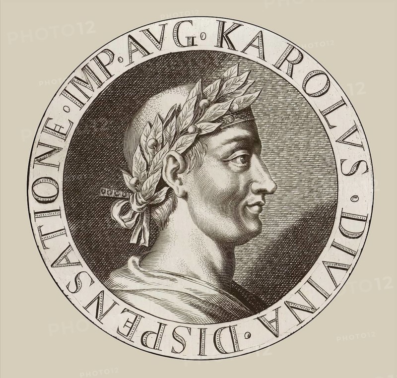 Charles the Bald, 823 – 877, emperor of the Carolingian Empire