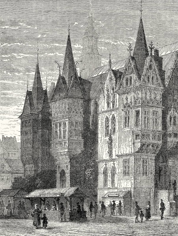 Old Wroclaw Town Hall, Wroclaw, Poland, 19th century