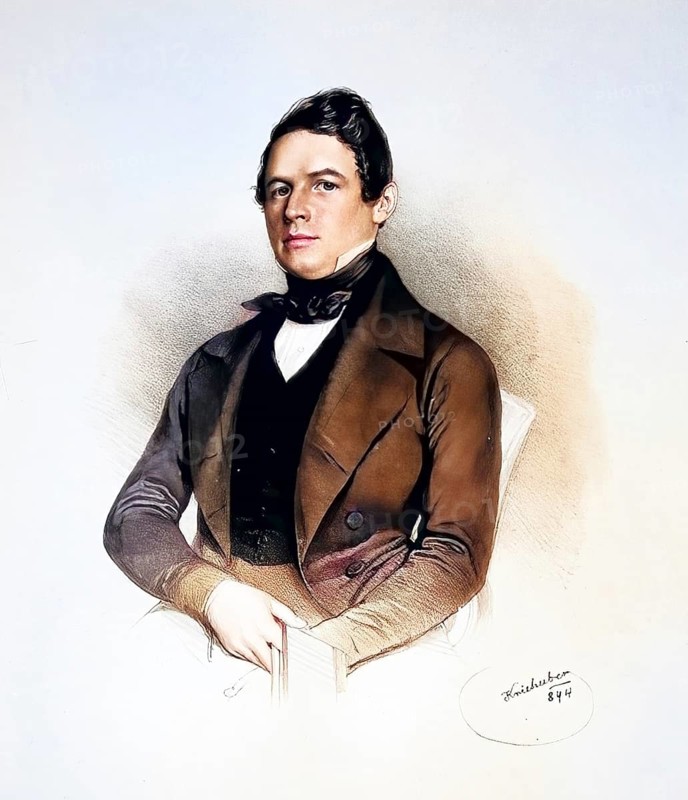 Josef Redtenbacher (* 12 March 1810 in Kirchdorf an der Krems, Upper Austria, † 5 March 1870 in Vienna) was an Austrian chemist, Historical, digitally restored reproduction from a 19th century original, Record date not stated
