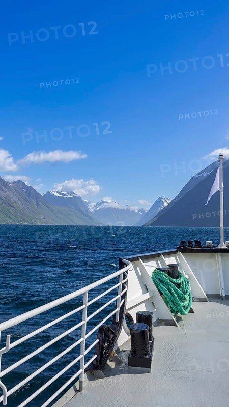 Alesund, port town in Norway famous for Art Nouveau architecture, fjords and scenic landscapes