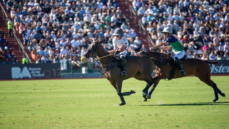 Scene at the 132nd Argentinean Open Polo Championship (Spanish 132nd Abierto Argentino de Polo de Palermo) in the Polo Stadium playing between La Natividad La Dolfina and Sol de Agosto in Buenos Aires, Argentina