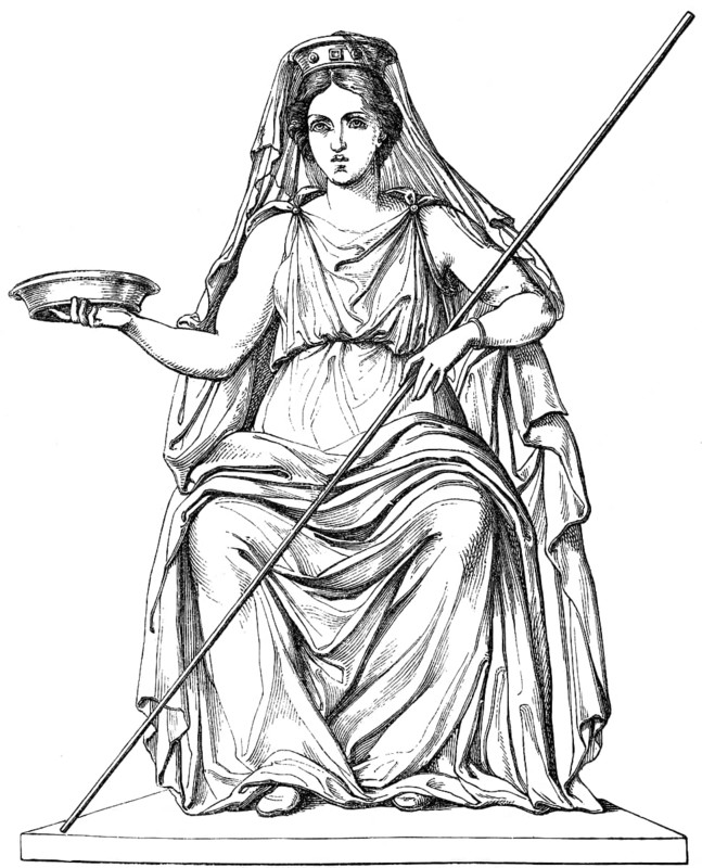Persephone, the queen of the underworld, Greek mythology