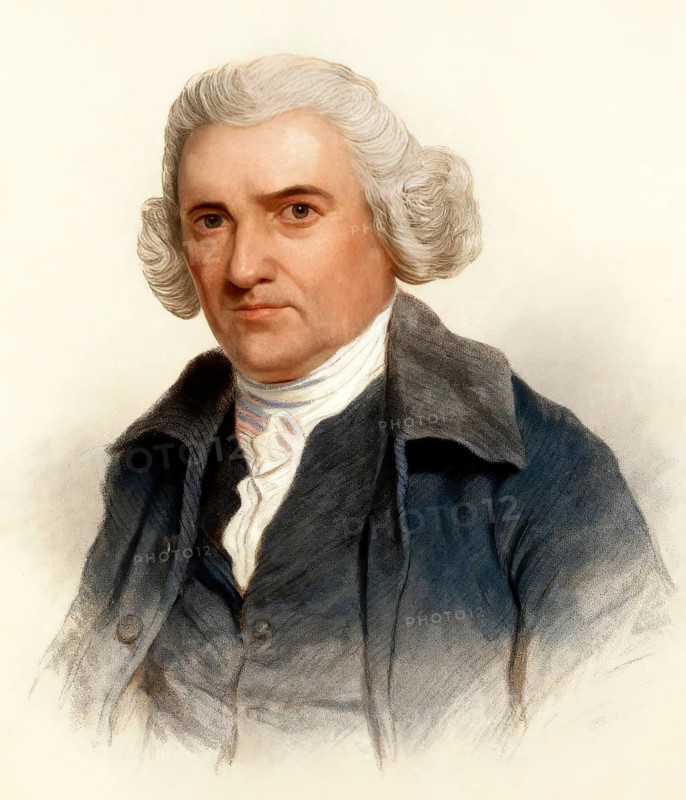 Portrait of John Smeaton, 1724 - 1792, the English engineerfather of civil engineering