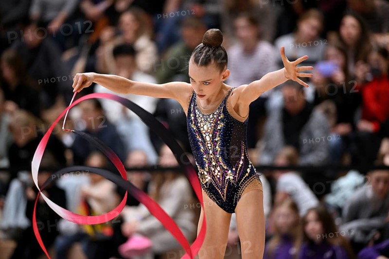 Leksija Kalajdzic GER with handheld band rhythmic gymnastics, RSG Turnen Schmiden International 2026, Fellbach, Baden-Württemberg, Germany
