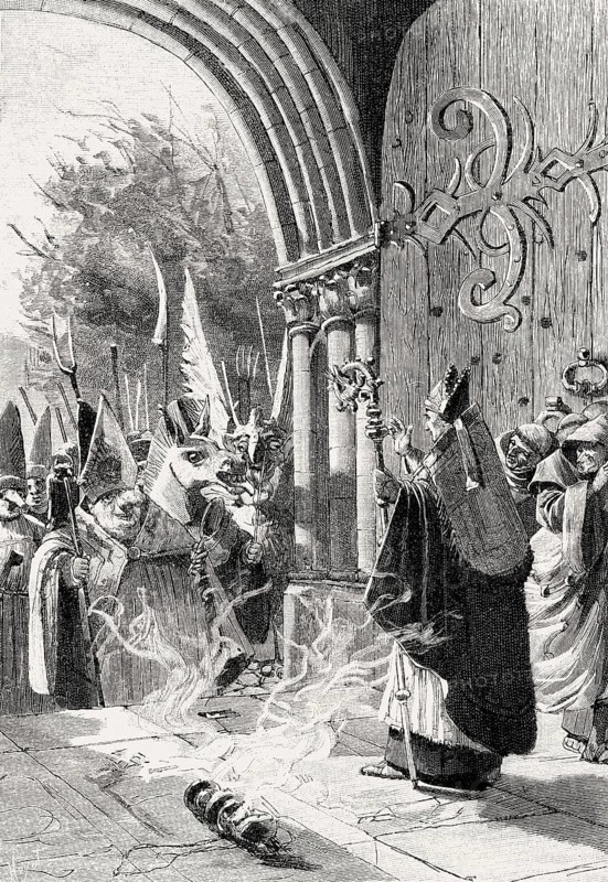 Students resurrected the ancient feast of fools and donkeys from the Middle Ages, Paris, France