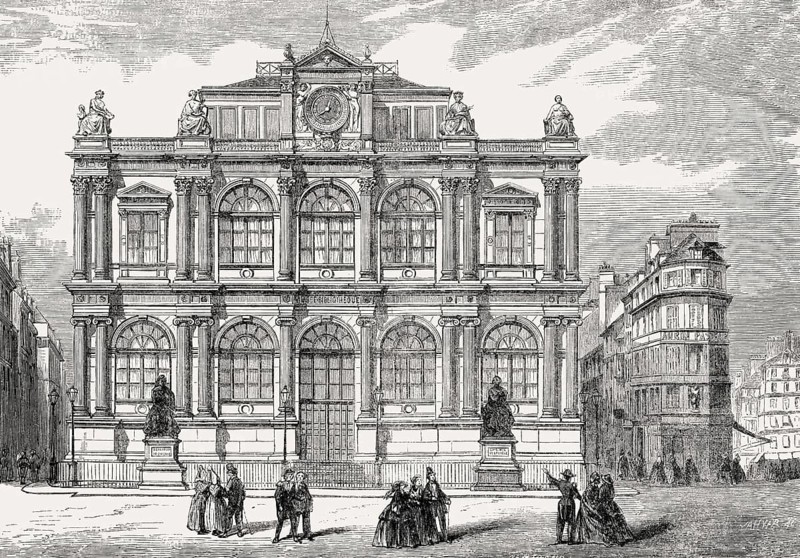 Museum of Fine Arts, the Municipal Library, Le Havre, Normandy, France, 1857