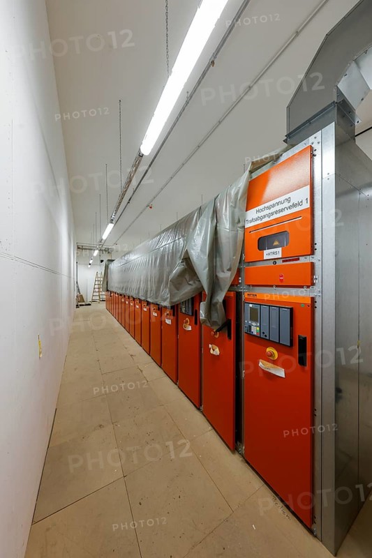 Oberhausen, Ruhr area, North Rhine-Westphalia, Germany - switchgear, electrical installation in industrial construction, new construction of Oberhausen pumping station, Emscher conversion, new construction of Emscher AKE wastewater canal