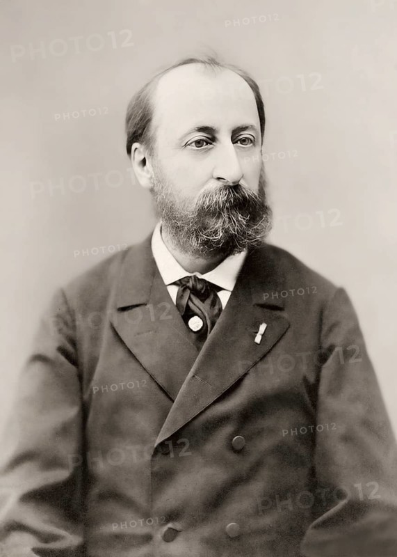 Camille Saint-Saëns, 1835 – 1921, French composer, digitally edited according to a photograph by Eugène Pirou, 1880