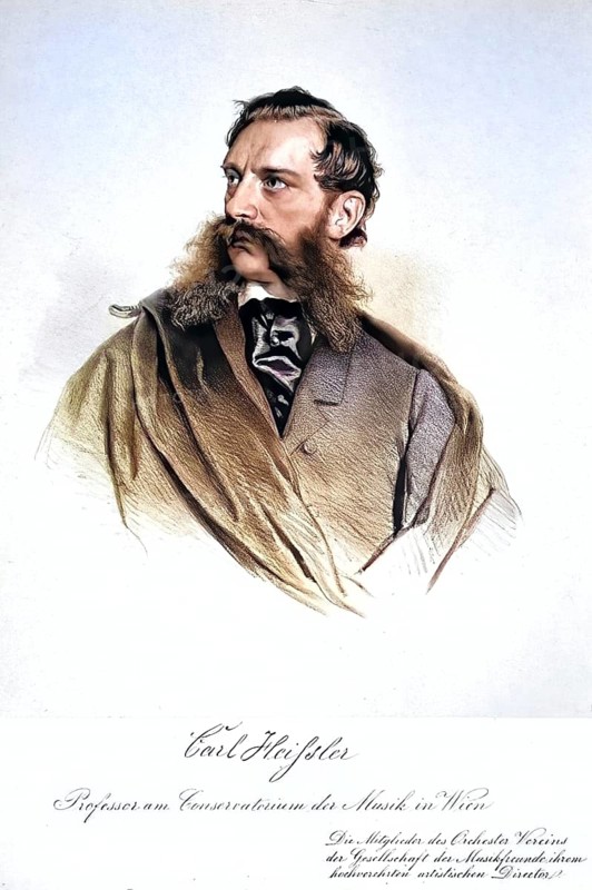 Carl Heissler (born 18 January 1823 in Vienna, died 13 November 1878 in Vienna) was an Austrian violinist and violist, Historic, digitally restored reproduction from a 19th century original, Record date not stated