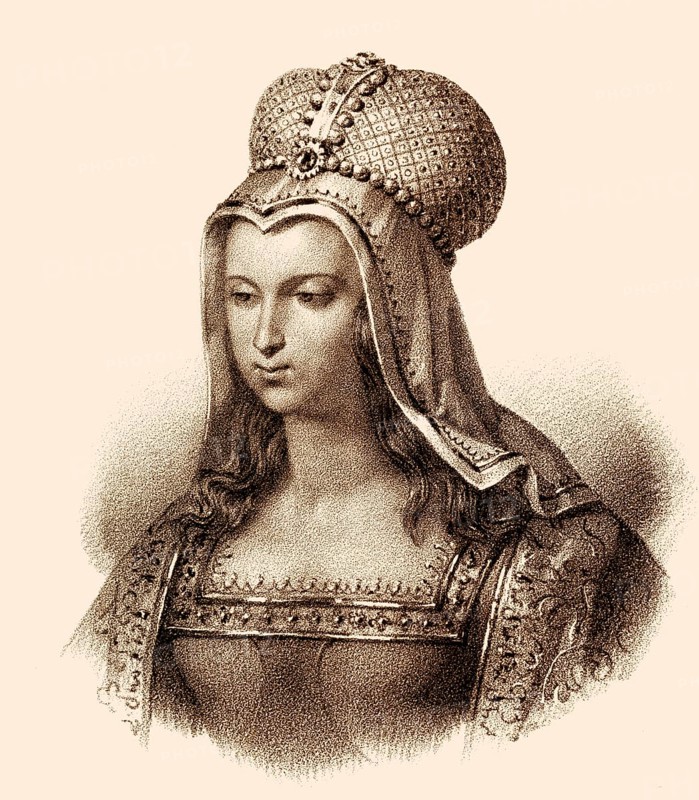 Embegirde, legendary consort of the Frankish king Pharamond or Faramund, c. 370-427, a legendary early king of the Franks, Embegirde, sagenhafte Gemahlin des Frankenkönigs Faramund oder Pharamond