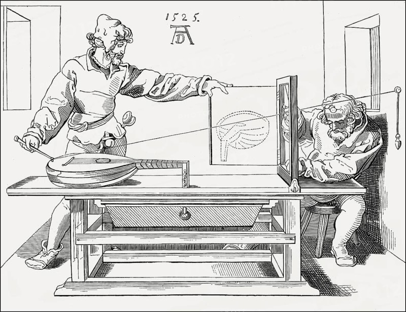 Basics of perspective drawing, construction arrangement for drawing perspective