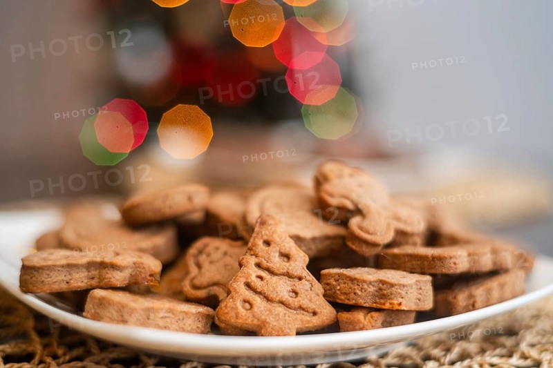 Homemade gingerbread making before Christmas.