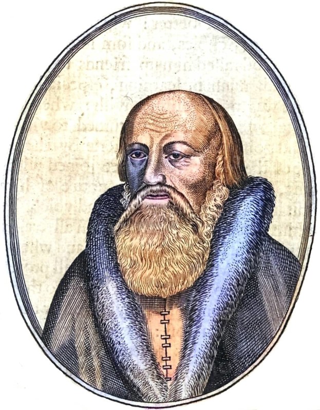 Wolfgang Musculus, Musslin or Meusslin, 1497-1563, German scholar and leader of the Protestant Reformation, Professor of Theology in Bern, Switzerland, Historical, digitally restored reproduction from a 19th century original, Record date not stated