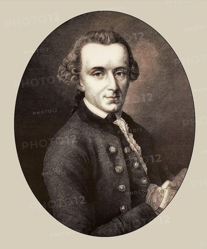 Immanuel Kant, 1724, 1804, German philosopher of the Enlightenment, digitally altered