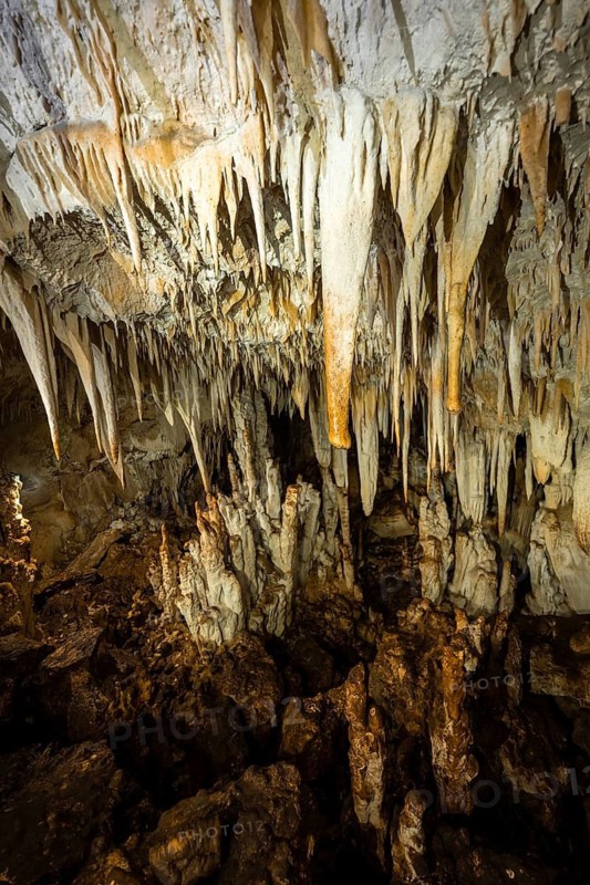 Stalactite cave, Terciopelo Cave, Barra Honda National Park, Costa Rica