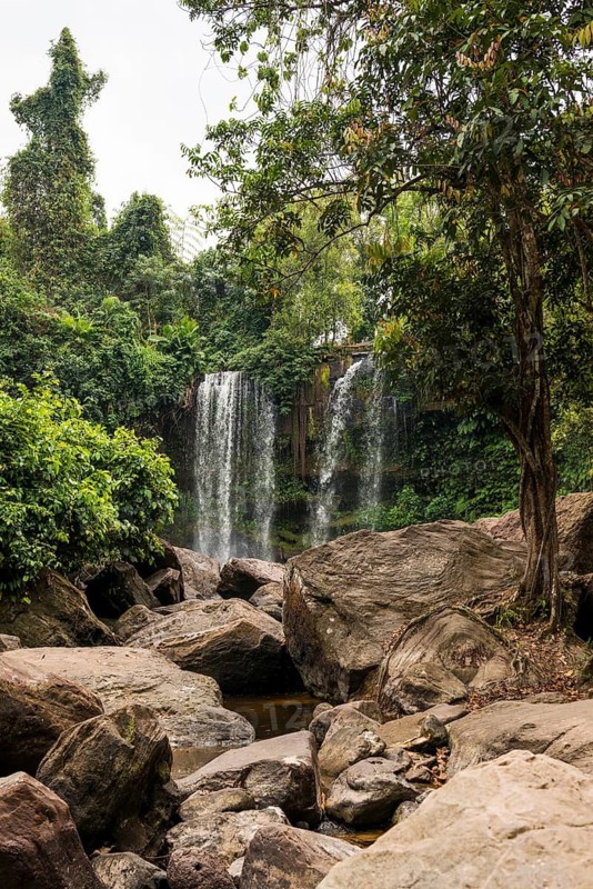 Kulen Waterfall, Phnom Kulen National Park, Siem Reap, Cambodia