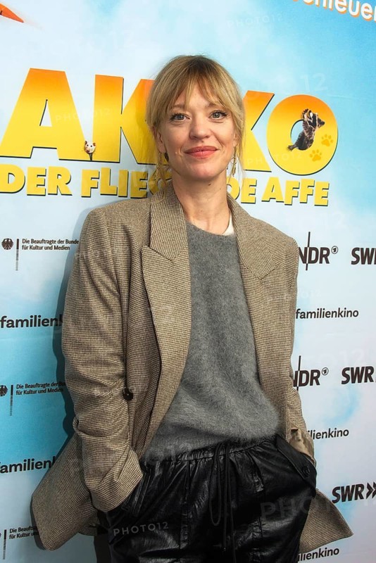 Heike Makatsch, AKIKO DER FLIEGENDE AFFE (cinema release: 05.06.2025), Photo Call for the Berlin premiere at the Filmtheater am Friedrichshain, Berlin, 25.05.2025