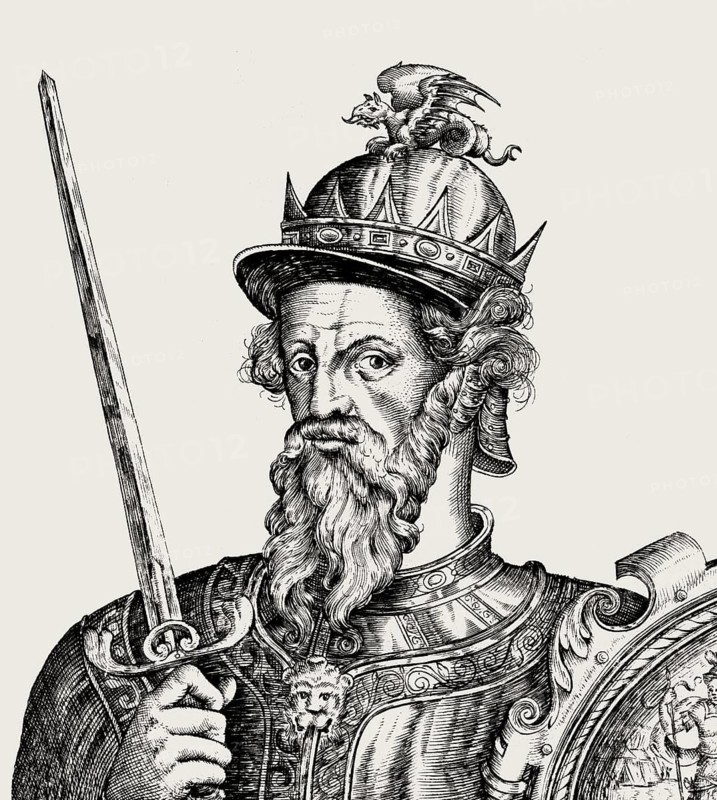 William I, ca. 1028, 1087, known as William the Conqueror, the first Norman King of England