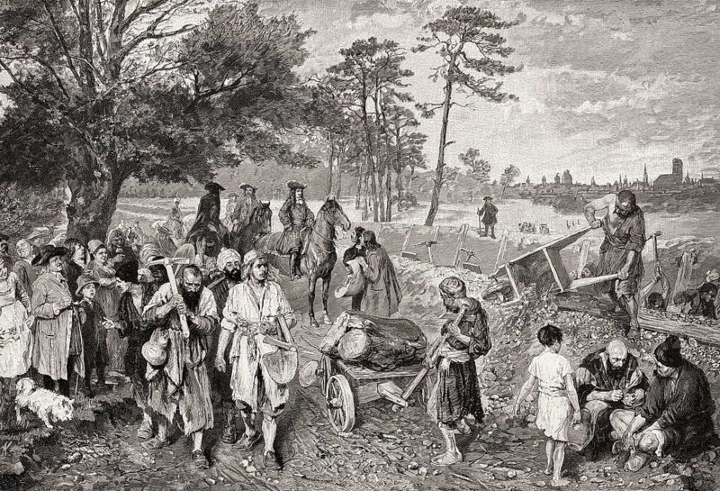 Ottoman prisoners of war, Türkengraben, Maxvorstadt, Munich, Bavaria, Germany, 18th century