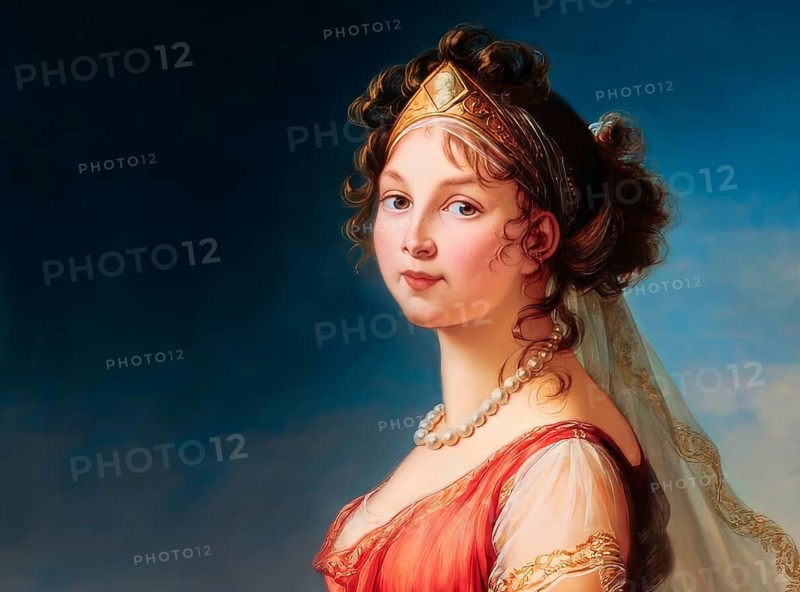 Louise of Mecklenburg-Strelitz, Luise Herzogin zu Mecklenburg - Strelitz, Luise Auguste Wilhelmine Amalie Herzogin zu Mecklenburg, Königin Luise, 1776 – 1810, Queen of Prussia as the wife of King Frederick William III, digitally edited after a painting by Élisabeth Louise Vigée Le Brun