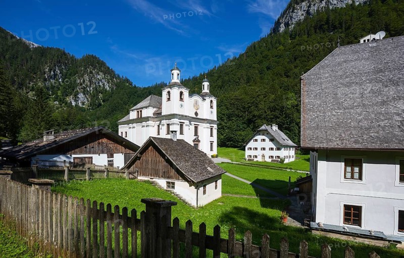 Maria Kirchental pilgrimage church, Loferer Steinberge, Sankt Martin bei Lofer, Pinzgau, Salzburg province, Austria