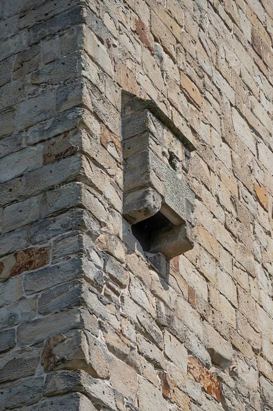 Former attached outhouse at the Upper Gate Tower from the 14th century, inhabited until the end of the 19th century, Zeil am Main, Lower Franconia, Bavaria, Germany