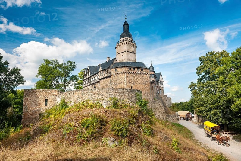 Falkenstein Castle in the Harz Mountains, Meisdorf, Saxony-Anhalt, Germany