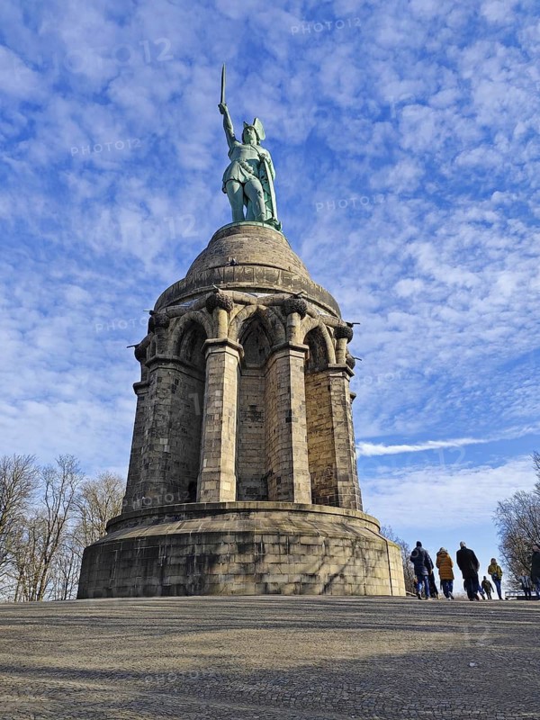 Hermannsdenkmal, Hiddesen, Detmold, Teutoburg Forest, North Rhine-Westphalia, Germany