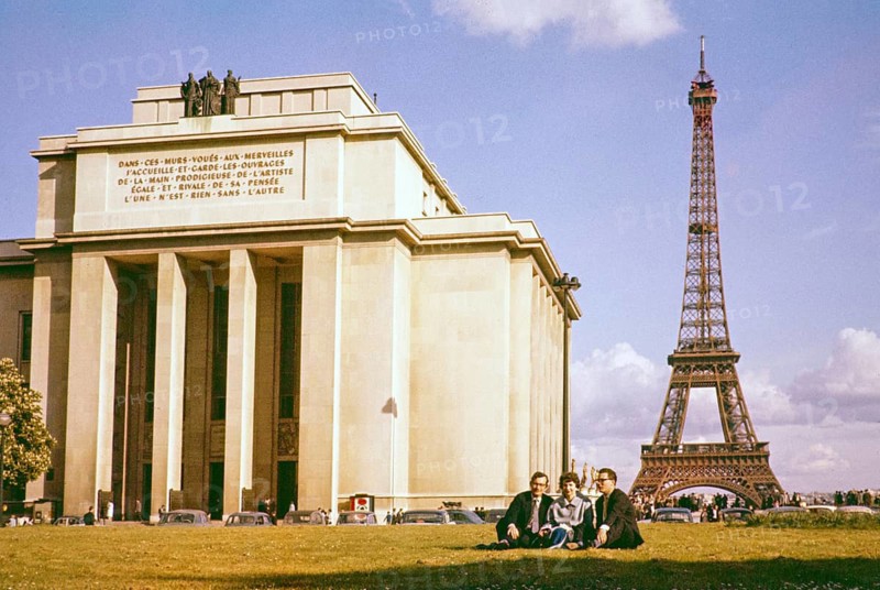 Musée de l'Homme und Eiffelturm, Paris, Frankreich, Anfang der 1960er Jahre