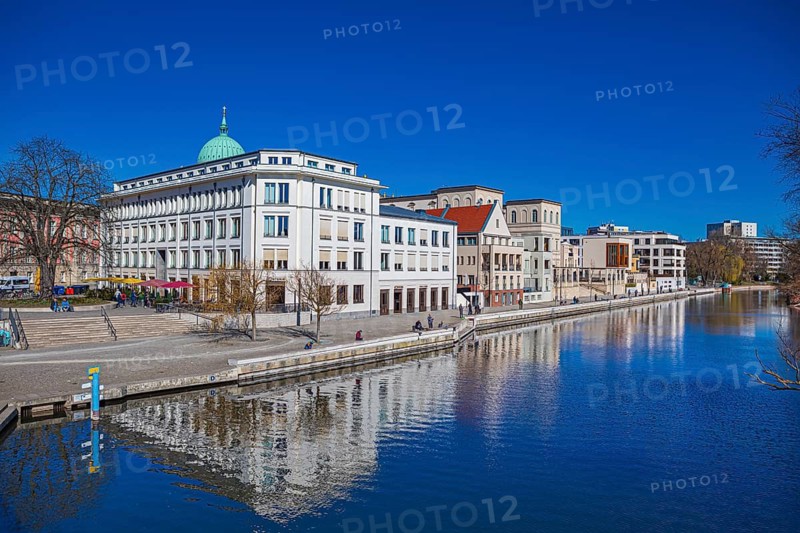 Adolf-Miethe Ufer and Alte Fahrt Canal in Potsdam, Germany