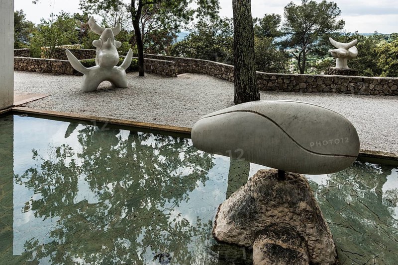 Museum, Fondation Maeght, artist Joan Miro, St. Paul de Vence, Provence Alpes Côte d'Azur, South of France, France