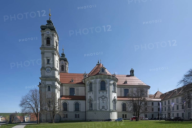 Basilica of St Alexander and Theodor, Ottobeuren Monastery, Ottobeuren, Unterallgäu, Bavaria, Germany