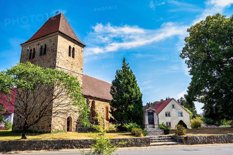 Hohenbucko village church, Elbe-Elster district, Brandenburg, Germany