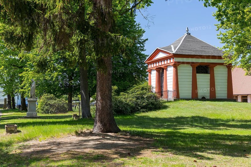 Count's hereditary burial in the cemetery of Neschwitz, Upper Lusatia, Saxony, Germany