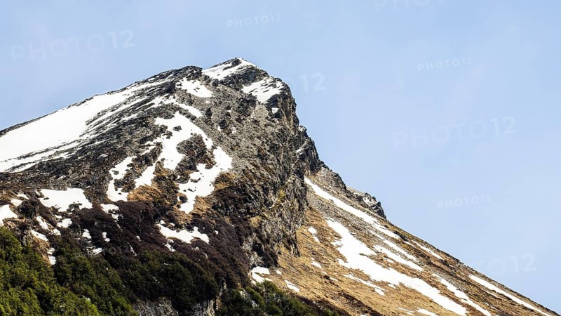 Cerro Guanaco und mountain Hyades, Pampa Alta hiking trail, Tierra del Fuego National Park, National Route 3, Ushuaia, Tierra del Fuego Province, Argentina