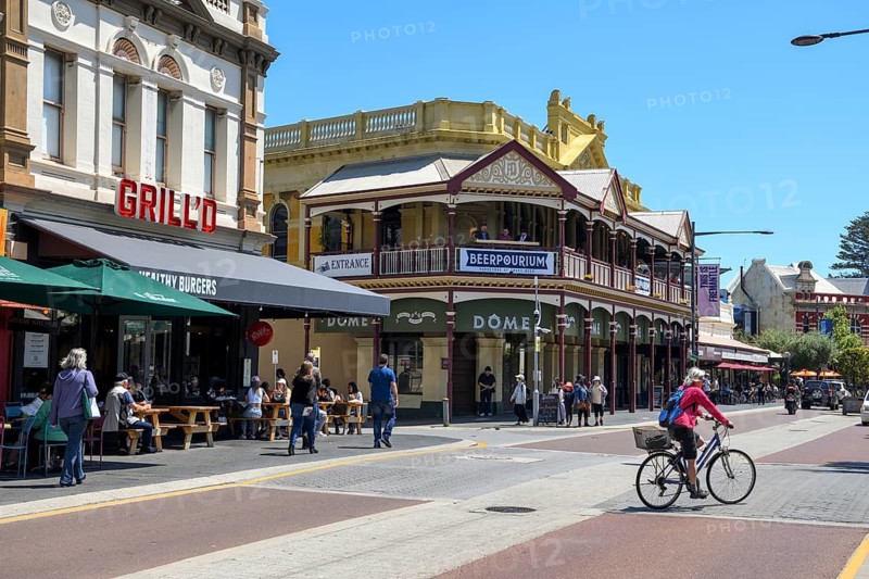 Street scene in the historic centre of Freemantle, Western Australia, Australia