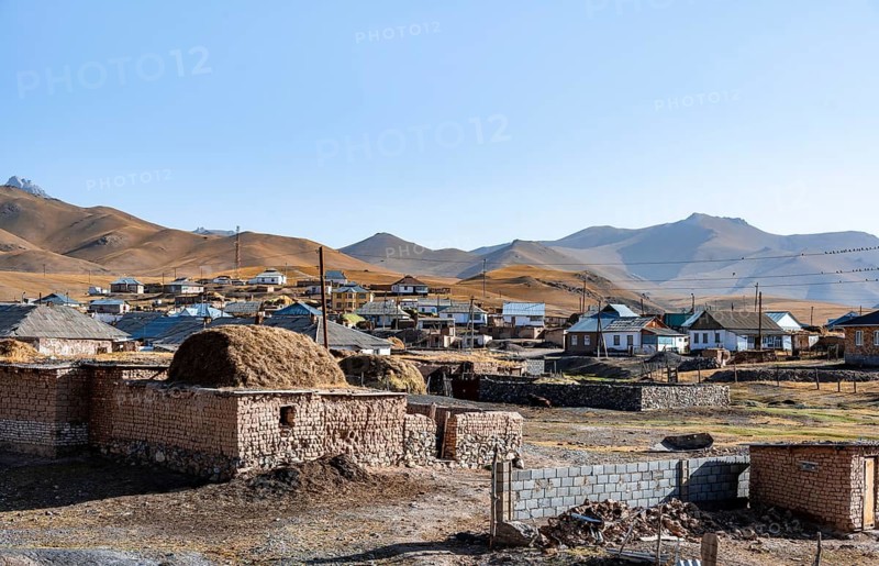 Sary Mogul village, high mountains, Alay district, Kyrgyzstan