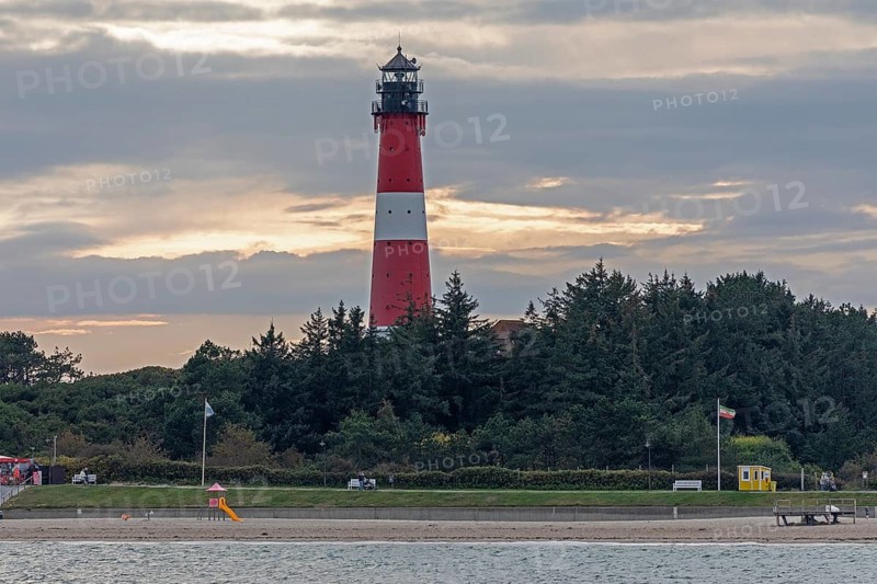 Lighthouse, beach, Hörnum, Sylt, North Frisia, Schleswig-Holstein, Germany