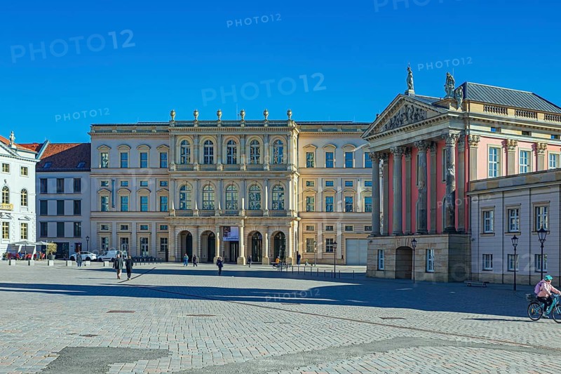 Alter Markt with view of Museum Barberini and City Palace in Potsdam, Germany