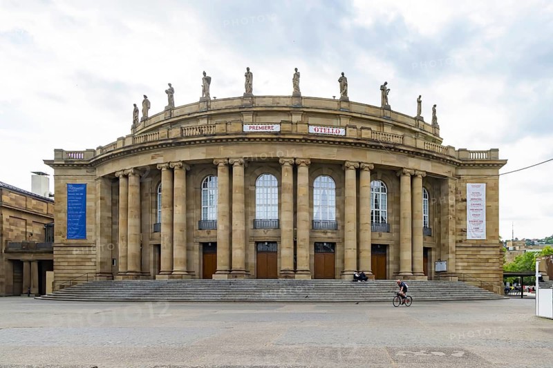 Stuttgart Opera House, historic Littmann building. Venue of the Württemberg State Theatre Stuttgart (WST) . The cultural building is to be renovated at a cost of around one billion euros. Stuttgart, Baden-Württemberg, Germany