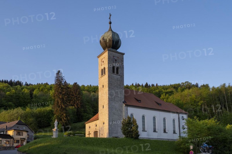 Plankenstein parish church near Plankenstein Castle, Texingtal, Mostviertel, Lower Austria, Austria