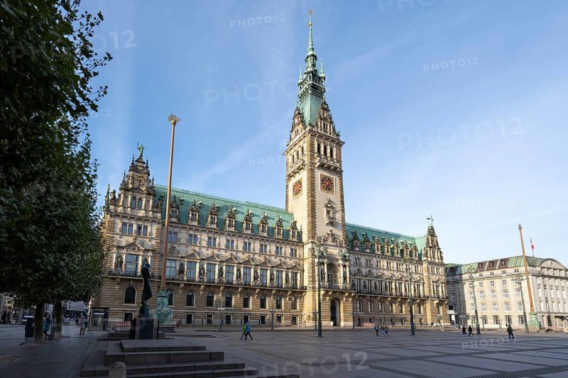 City Hall, State Government, North German Renaissance, Hamburg, Germany