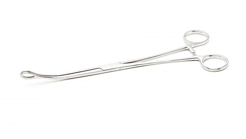 Stainless Steel Precision Surgical Medical Instrument Isolated on White Background