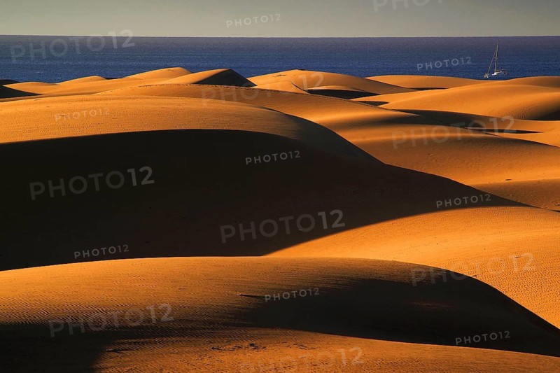 Gran Canaria, dunes, dunes, Maspalomas, sand dunes, sea, Gran Canaria, Canary Islands, Spain
