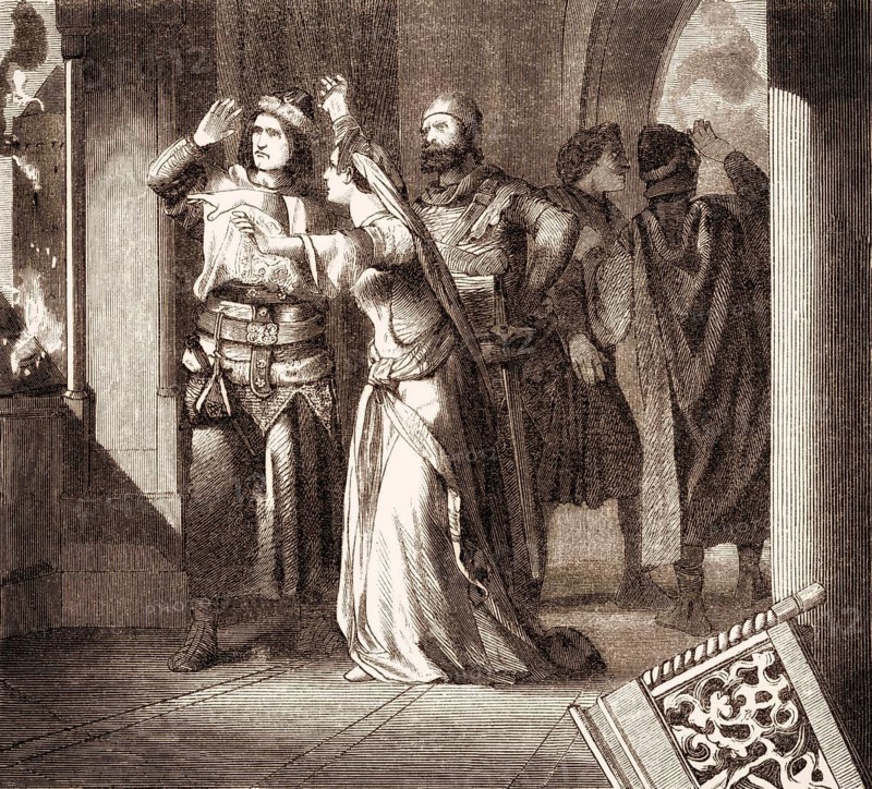 Louis II the Younger, 825 – 875, King of Italy and Holy Roman Emperor, attacked by Adelchis, prince of Benevento, in August 871