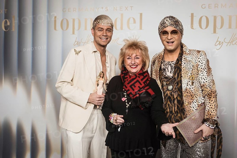 Marcell Damaschke, Stefanie Simon and Julian F.M. Stöckel at the preview of the 21st season of Germany's Next Topmodel - by Heidi Klum on 09.02.2026 at Zoopalast Berlin